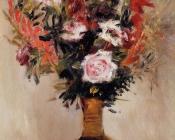 皮埃尔 奥古斯特 雷诺阿 : Roses in a Vase